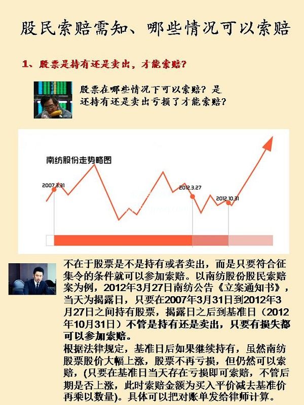 股民索赔需知